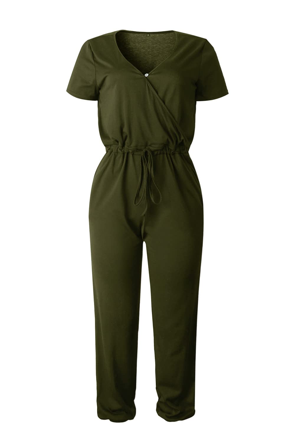 PRETTYGARDEN Women's Jumpsuits - 2025 Spring Summer Casual & Dressy Short Sleeve Romper for Travel, Vacation & Airport Outfits | Perfect for Beach Trips, Weekend Getaways & Summer Parties