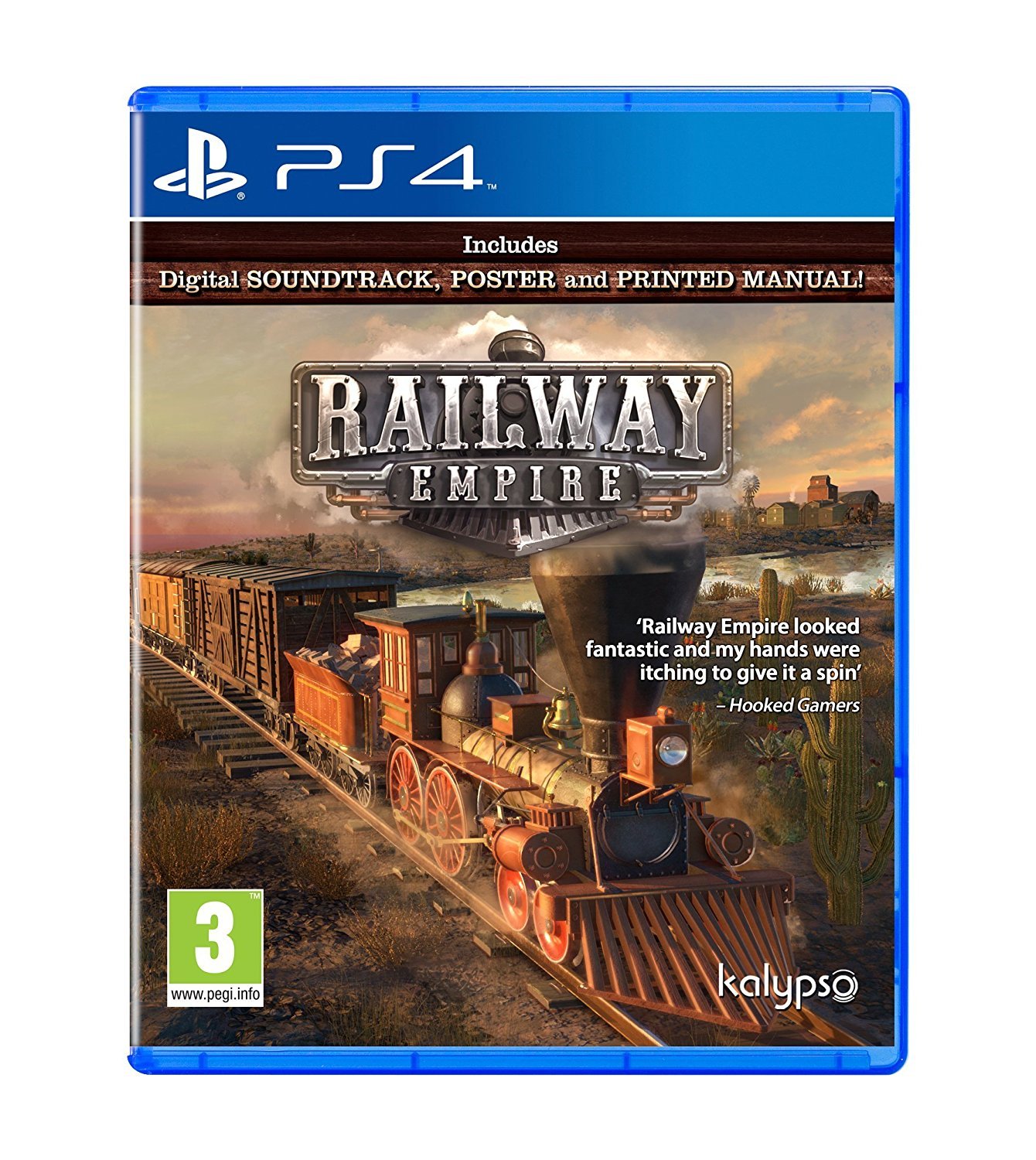 Railway Empire - PlayStation 4 Game (Region Free UK Import) | Strategy Simulation for Train Tycoons & History Buffs | Perfect for Single Player & Multiplayer Gaming Sessions