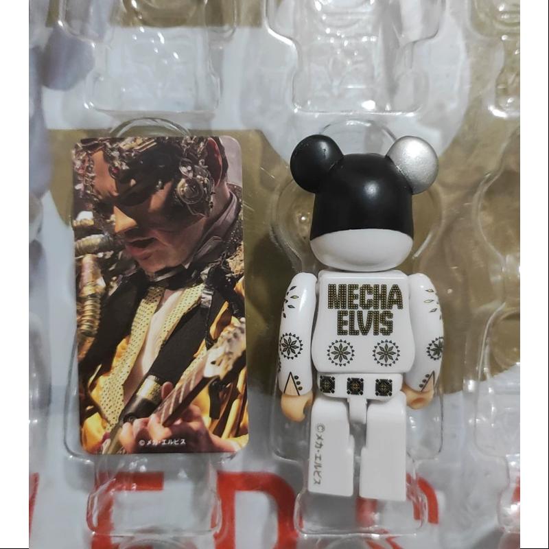 Bearbrick Series 33 ARTIST Mecha Elvis 100% Collectible Vinyl Figure - Limited Edition Japanese Designer Toy for Pop Art Enthusiasts & Home Decor - Perfect for Display Cases, Office Desks, and Gift Collections