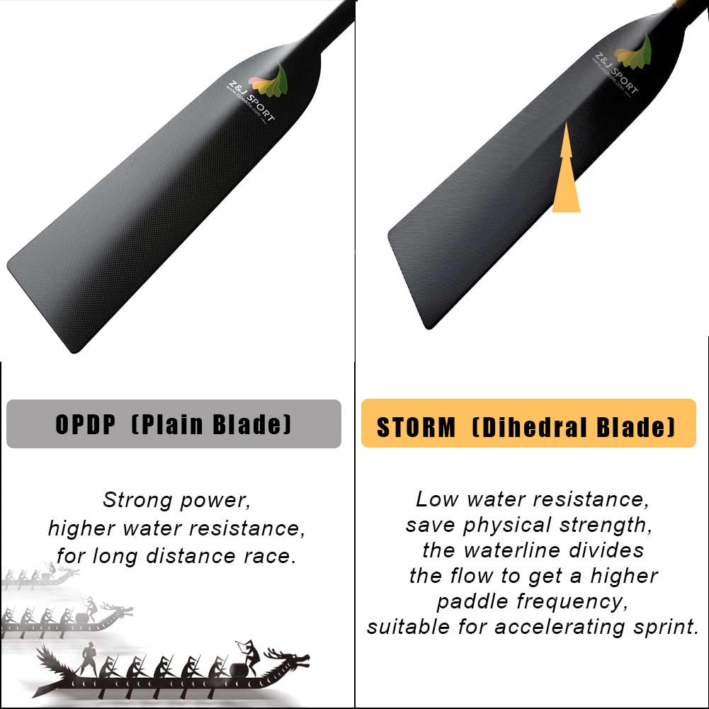 Premium Carbon Fiber Dragon Boat Paddle - IDBF Approved with Anti-Slip T-Grip & Waterline Storm Design | Competition & Training Paddle for Dragon Boat Teams | Perfect for Races, Practice & Water Sports
