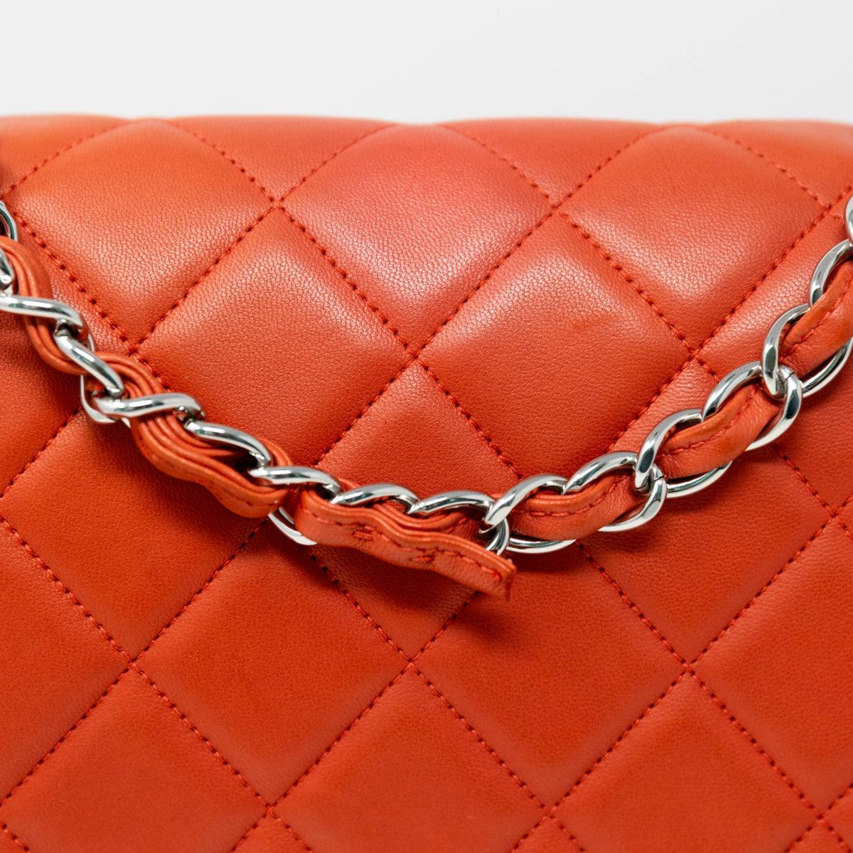 Chanel Red Large Coco Rider Flap Bag - Genuine Leather Designer Handbag for Women | Perfect for Parties, Date Nights & Luxury Fashion Accessories