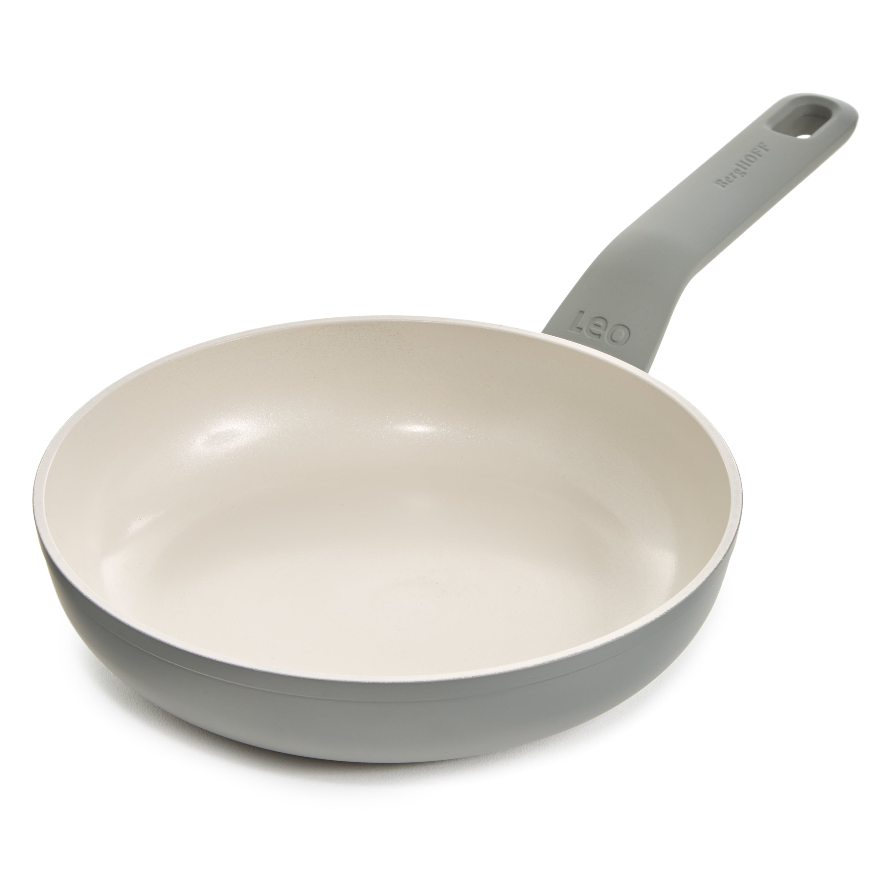 BergHOFF Leo Balance 5-Piece Nonstick Ceramic Frying Pan Set with Turner Spatula - Healthy Cooking for Eggs, Pancakes & Stir Fry | Dishwasher Safe & Oven Safe up to 400°F