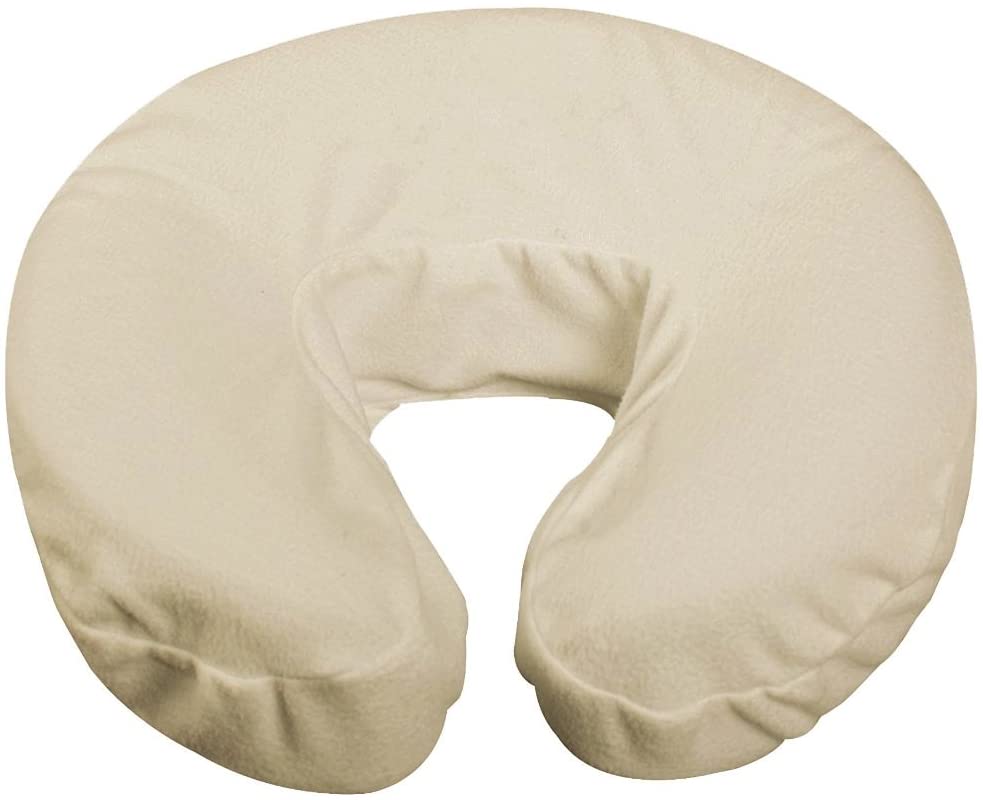 Master Massage Fitted Crescent Face Pillow Cover Set - 4 Piece Pack for Massage Table, Spa, and Chiropractic Use - Soft Headrest & Face Cradle Cover for Comfortable Therapy Sessions