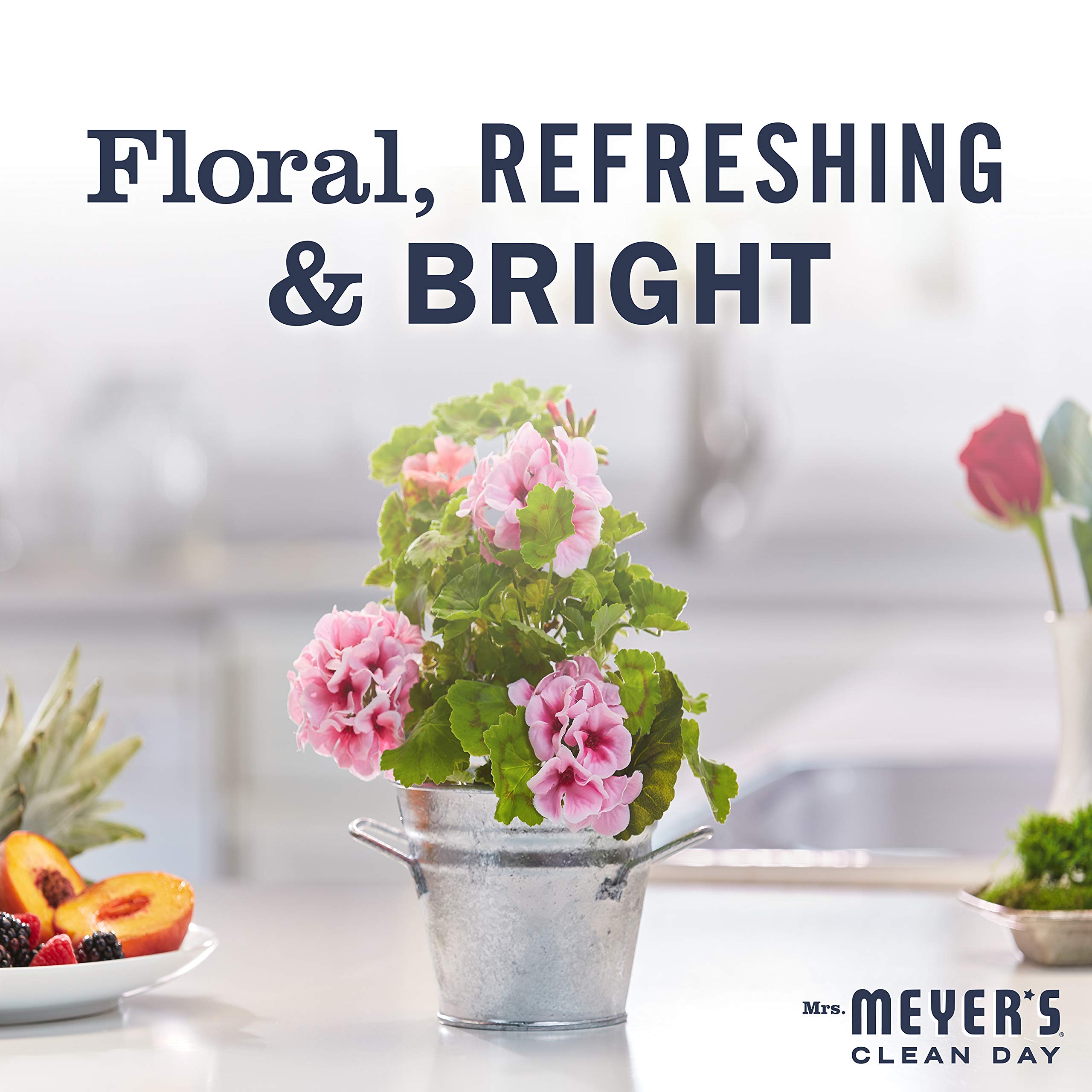 Mrs. Meyer's Clean Day Geranium Scented Room Freshener Spray - 8 Fl Oz (6 Pack) | Natural Air Freshener for Home, Bathroom & Office | Refreshing Floral Fragrance for Everyday Use
