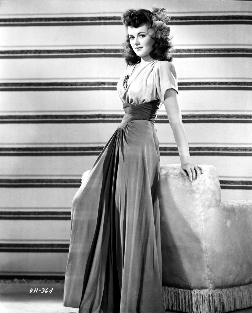 Barbara Hale Vintage Portrait Photo Print - Classic Hollywood Actress in Elegant Dress (24x30 Inches) - Perfect for Home Decor, Office Wall Art, and Movie Memorabilia Collectors