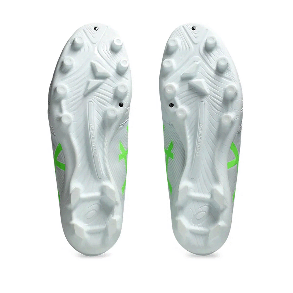 ASICS Ultrezza Club 3 FG Soccer Cleats - White/Green Gecko - Firm Ground Football Shoes for Men - Perfect for Training & Match Play