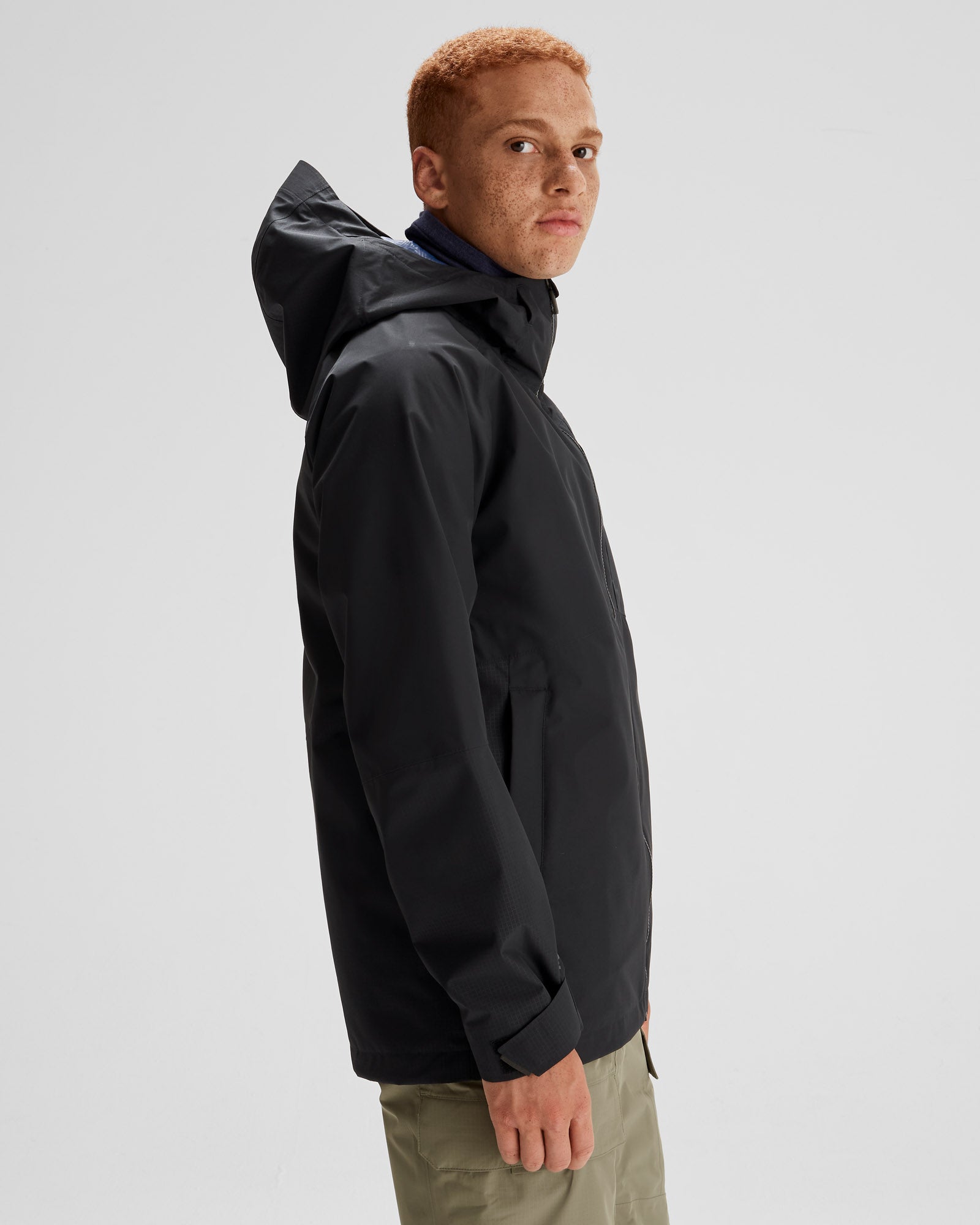 Men's PWDR Days 2L Shell Snow Jacket - Waterproof Winter Coat for Skiing & Snowboarding - Black Stingray Color - Ideal for Cold Weather Outdoor Activities