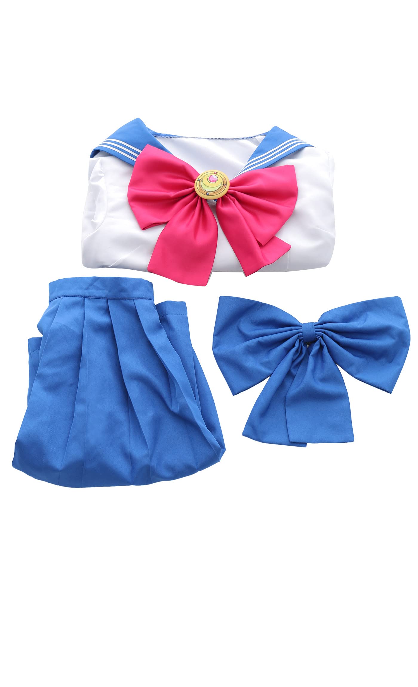 Haikyuu Anime Women's Cosplay Costume - High School JK Uniform Set with Bow Tie & Back Bow | Perfect for Cosplay Events, Halloween & Anime Conventions