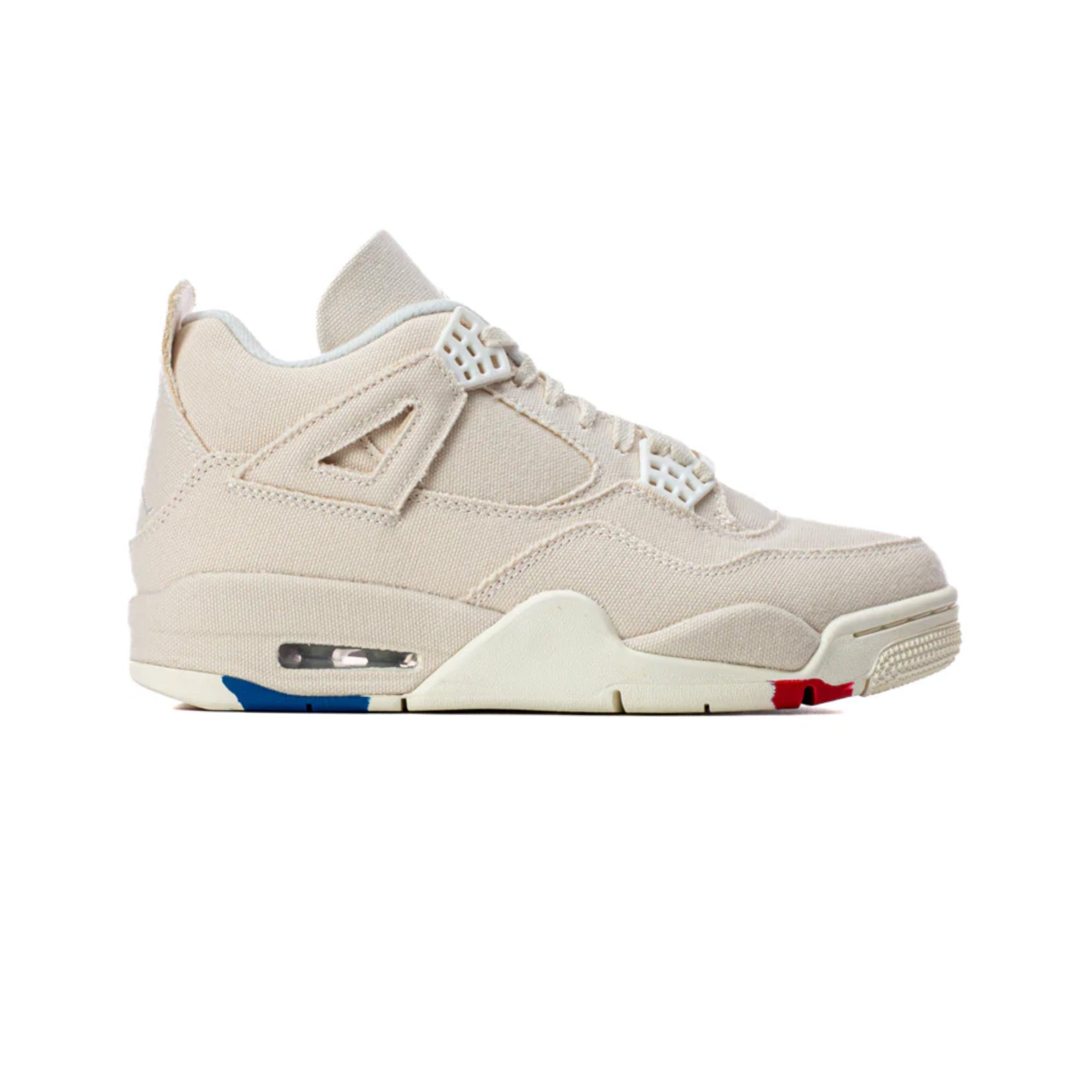 Air Jordan 4 Retro 'Blank Canvas' Women's Sneakers (2022 Release) - Stylish White Basketball Shoes for Women, Perfect for Casual Wear, Gym & Street Fashion