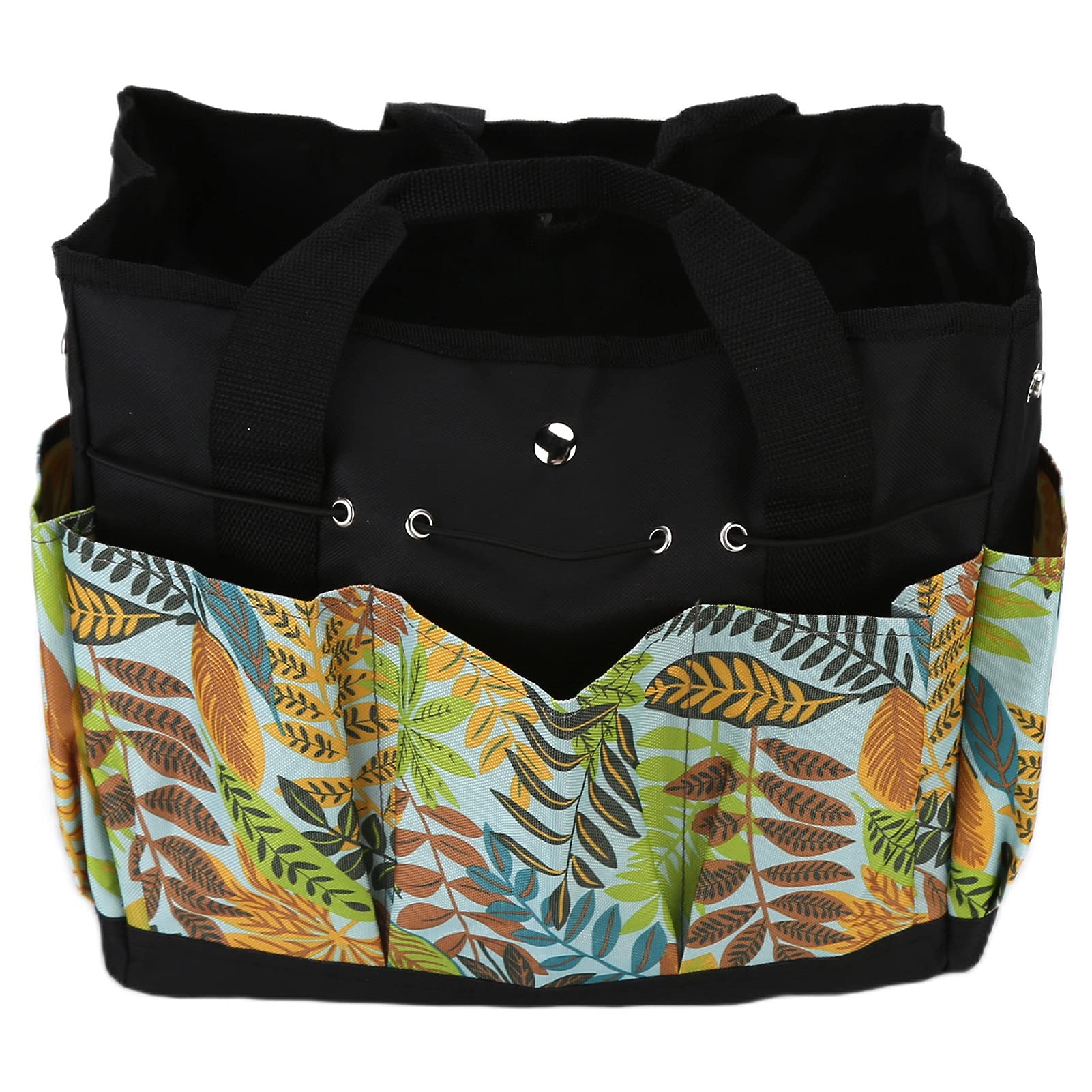 **Flower Print Garden Tool Bag - Multifunctional Portable Gardening Storage Tote with Pockets - Perfect for Organizing Tools, Seeds & Supplies (Ideal for Home Gardeners & Landscaping)**