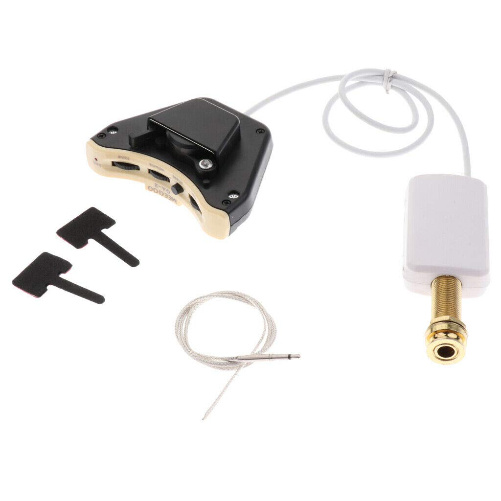 Portable Guitar Sound Hole Pickup with Volume, Mic & Tone Switch - Perfect for Acoustic Guitar Performances & Live Shows