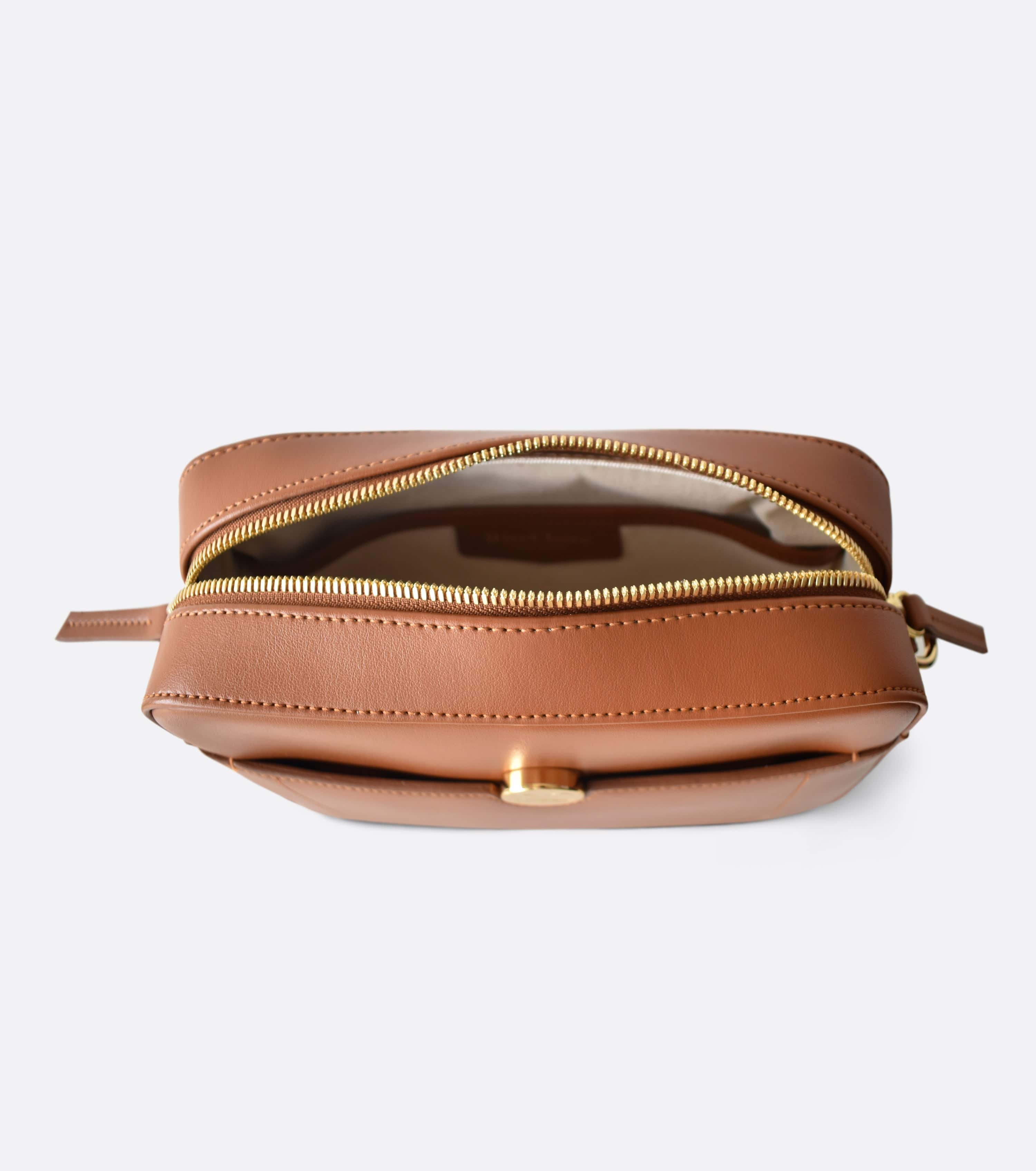 Nomad Vegan Leather Crossbody Bag for Apple Devices | Brown | Perfect for Travel, Work & Everyday Use