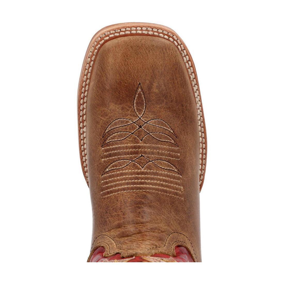 PRCA Collection Genuine Leather Bison Western Boots for Men & Women – Comfortable Cowboy Boots for Riding, Rodeo & Country Fashion