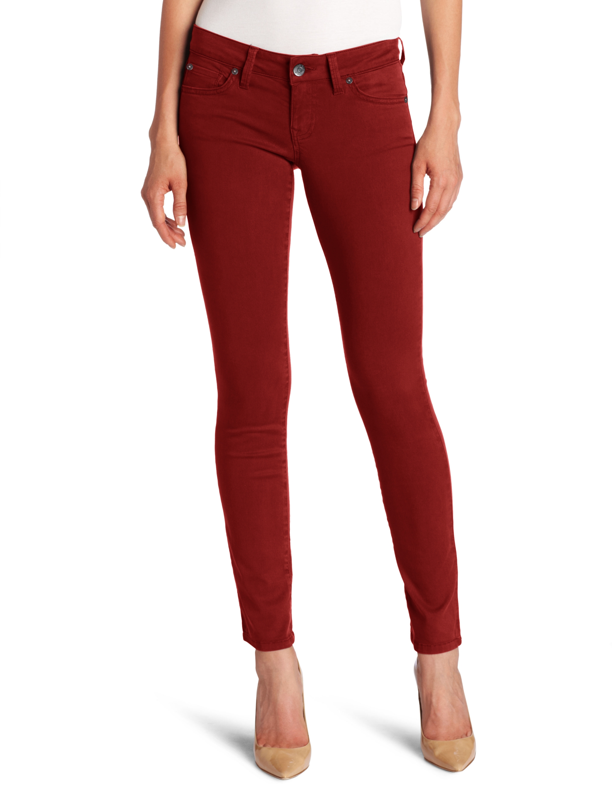 Level 99 Women's Lily Skinny Straight Jeans - High Waist Stretch Denim Pants for Casual Wear & Everyday Outfits