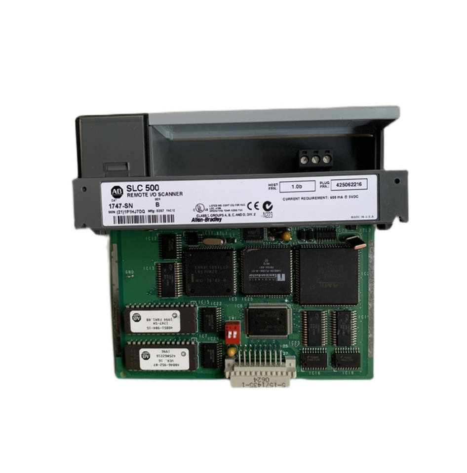 1747-SN Allen-Bradley Remote I/O Scanner Module - Industrial Automation PLC Control System for Factory Equipment & Machinery