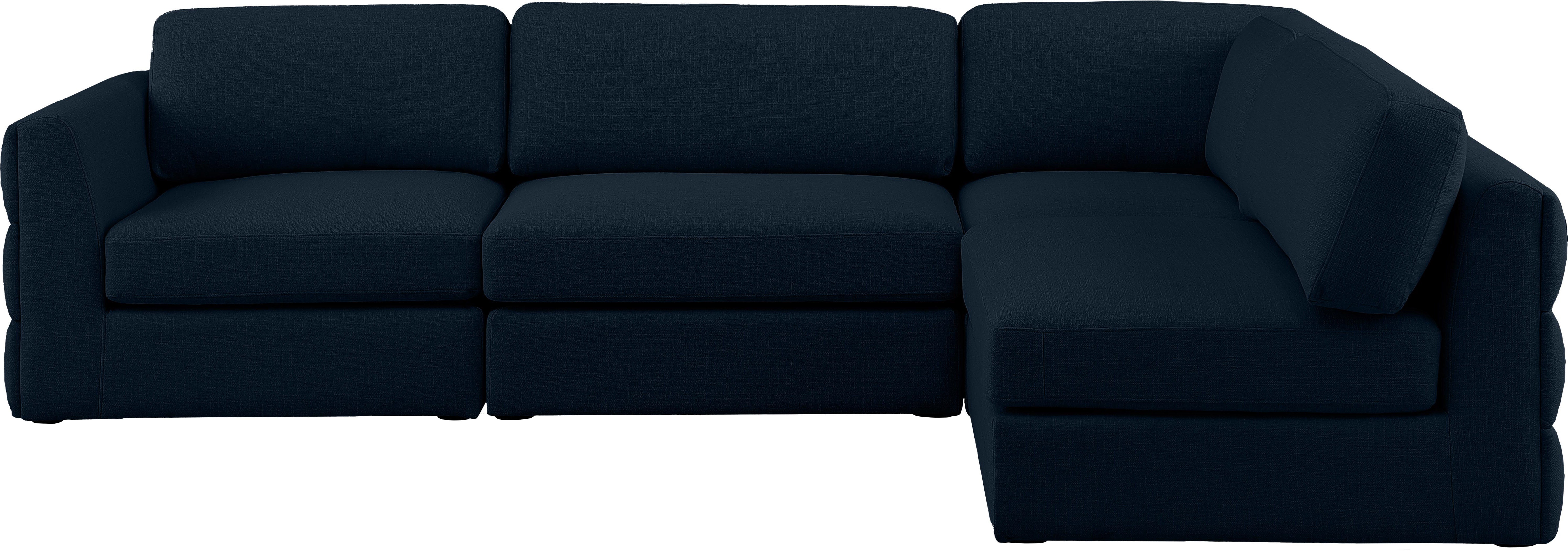 Beckham Durable Linen Textured Fabric Modular Sectional Sofa - Modern Living Room Furniture for Home Theater & Family Gatherings