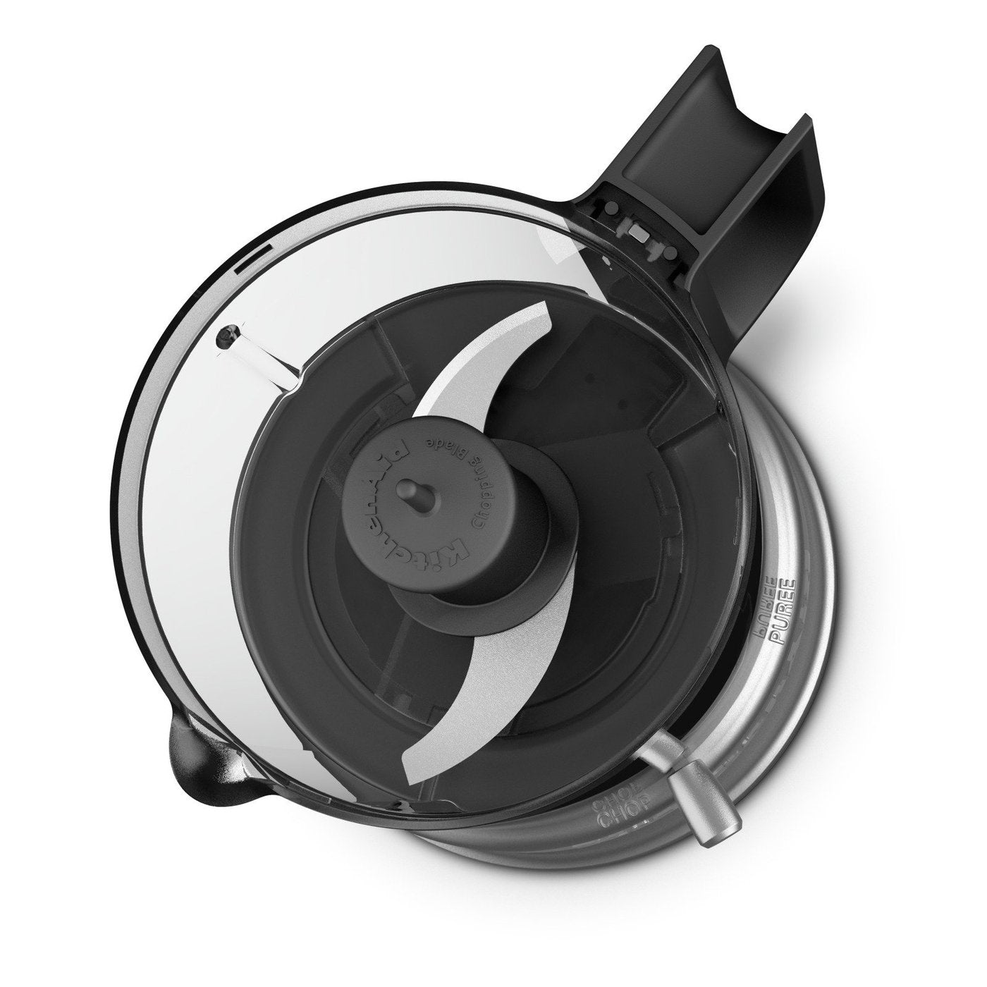 KitchenAid 3.5 Cup Mini Food Chopper & Food Processor - Compact Countertop Appliance for Chopping, Slicing & Pureeing - Perfect for Small Kitchens, Dorms & RVs (Contour Silver, KFC3516CU)