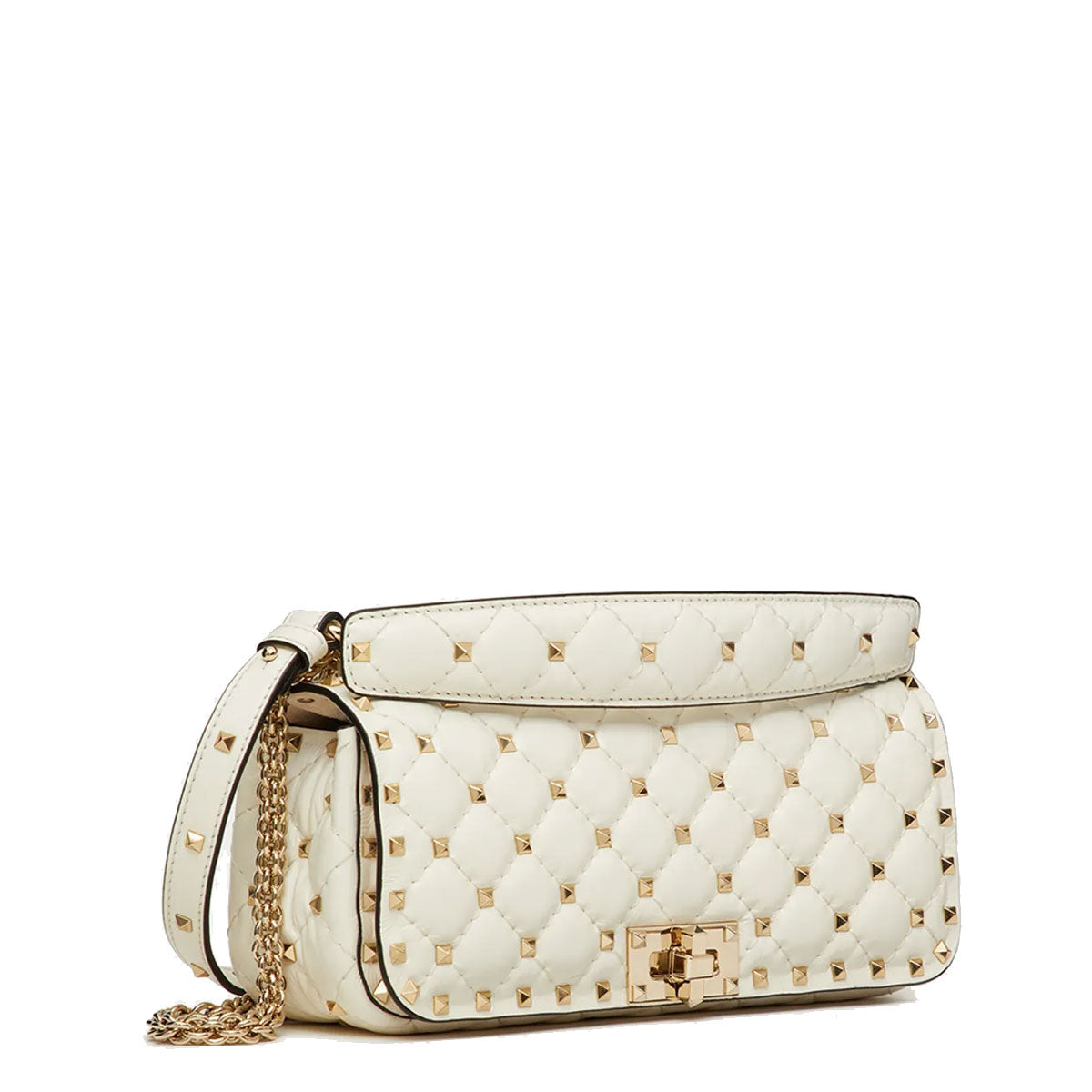 Ivory Spike Baguette Bag - Stylish Shoulder Purse for Women | Perfect for Parties, Date Nights & Evening Events