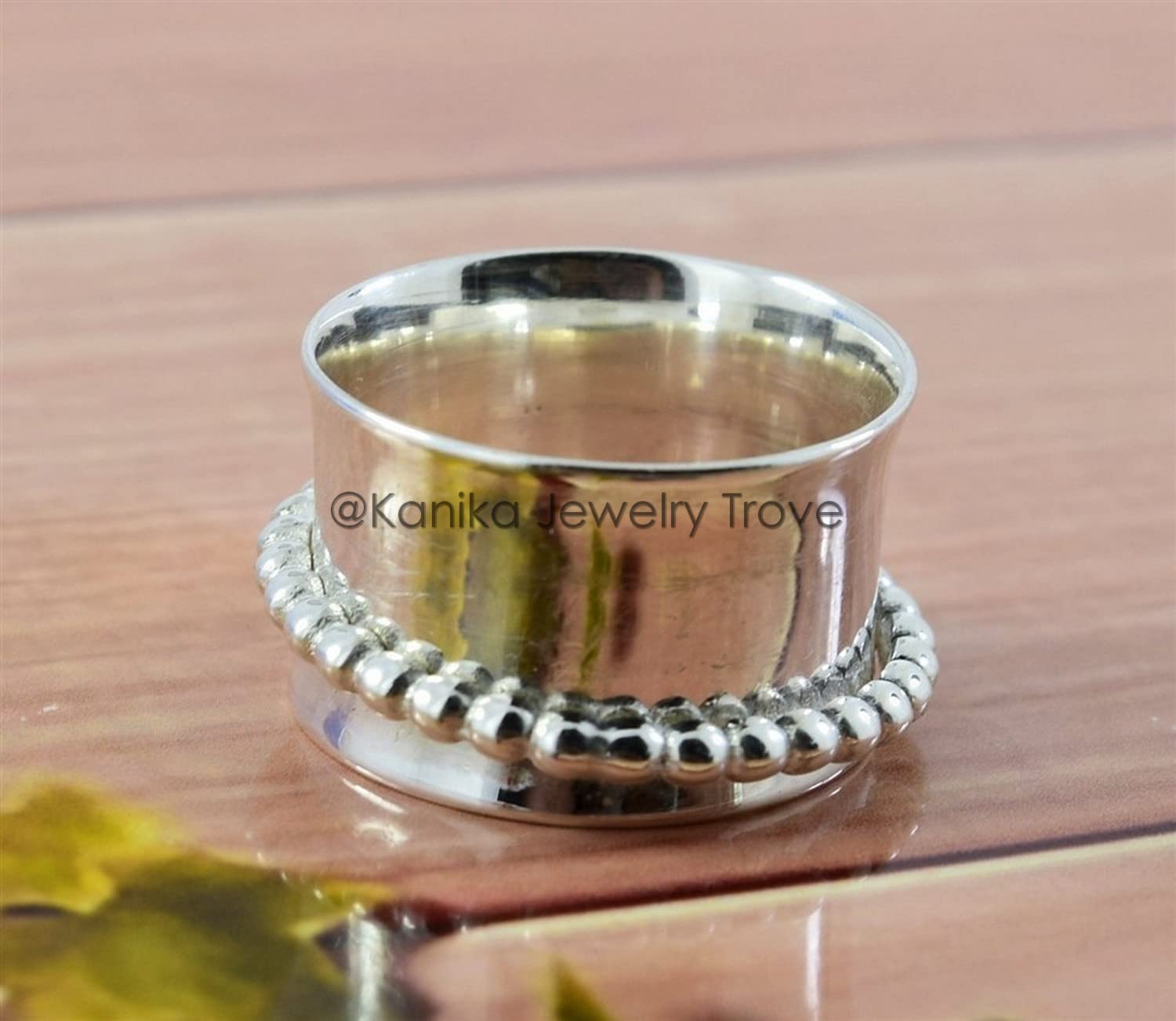 **925 Sterling Silver Spinner Band Rings for Women – Anxiety Relief & Meditation Ring – Adjustable Size 3.5 – Perfect Gift for Mother’s Day, Stress Relief & Focus**    *(Use Case: Ideal for meditation, anxiety relief, fidgeting, or as a stylish everyday accessory to promote calmness and focus.)*
