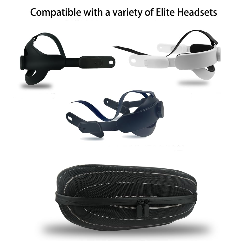 BeisDirect Travel Case for Meta Quest 3 VR Headset Accessories - Portable Protective Storage Bag Compatible with Meta Quest 3 (Black) - Perfect for Travel, Gaming & Safe Storage