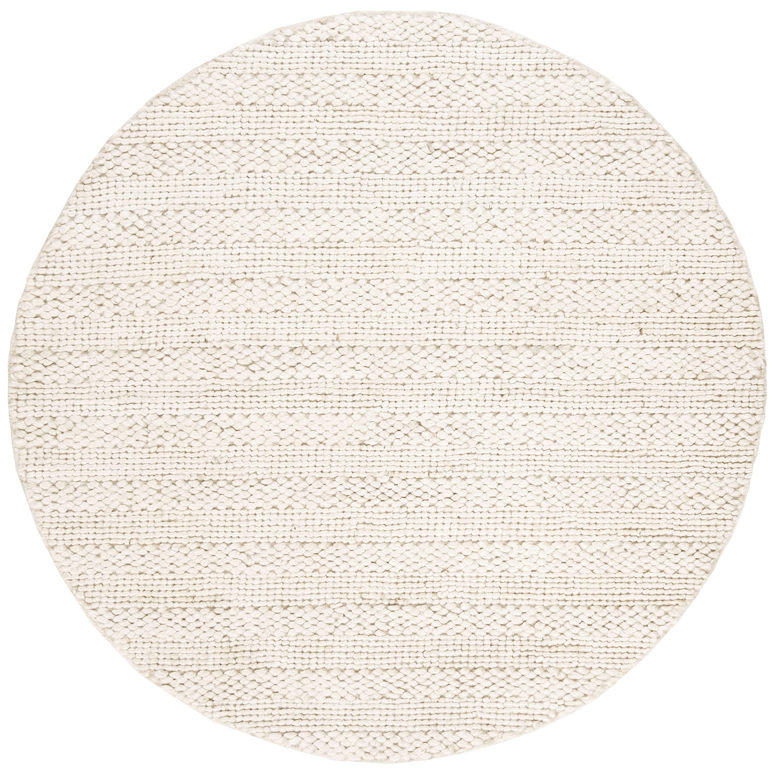 SAFAVIEH Handmade Jute Area Rug 5' Round - Natural Fiber, Rustic Farmhouse Style for Entryway, Living Room, Bedroom & Kitchen | Eco-Friendly Floor Mat for Home Decor