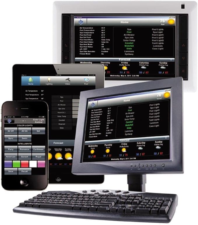 Pentair ScreenLogic2 Wireless Pool Control System for iPhone, iPad, Android, PC & Mac | Smart Swimming Pool Automation & Remote Monitoring