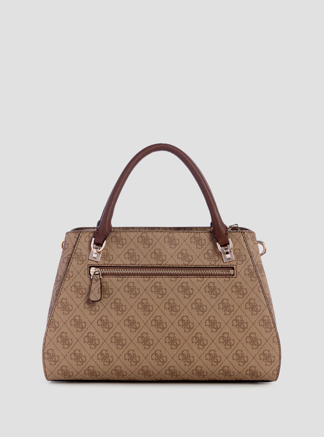 Noelle Brown Leather Satchel Bag with Logo - Stylish Crossbody Purse for Women, Perfect for Work, Travel & Everyday Use