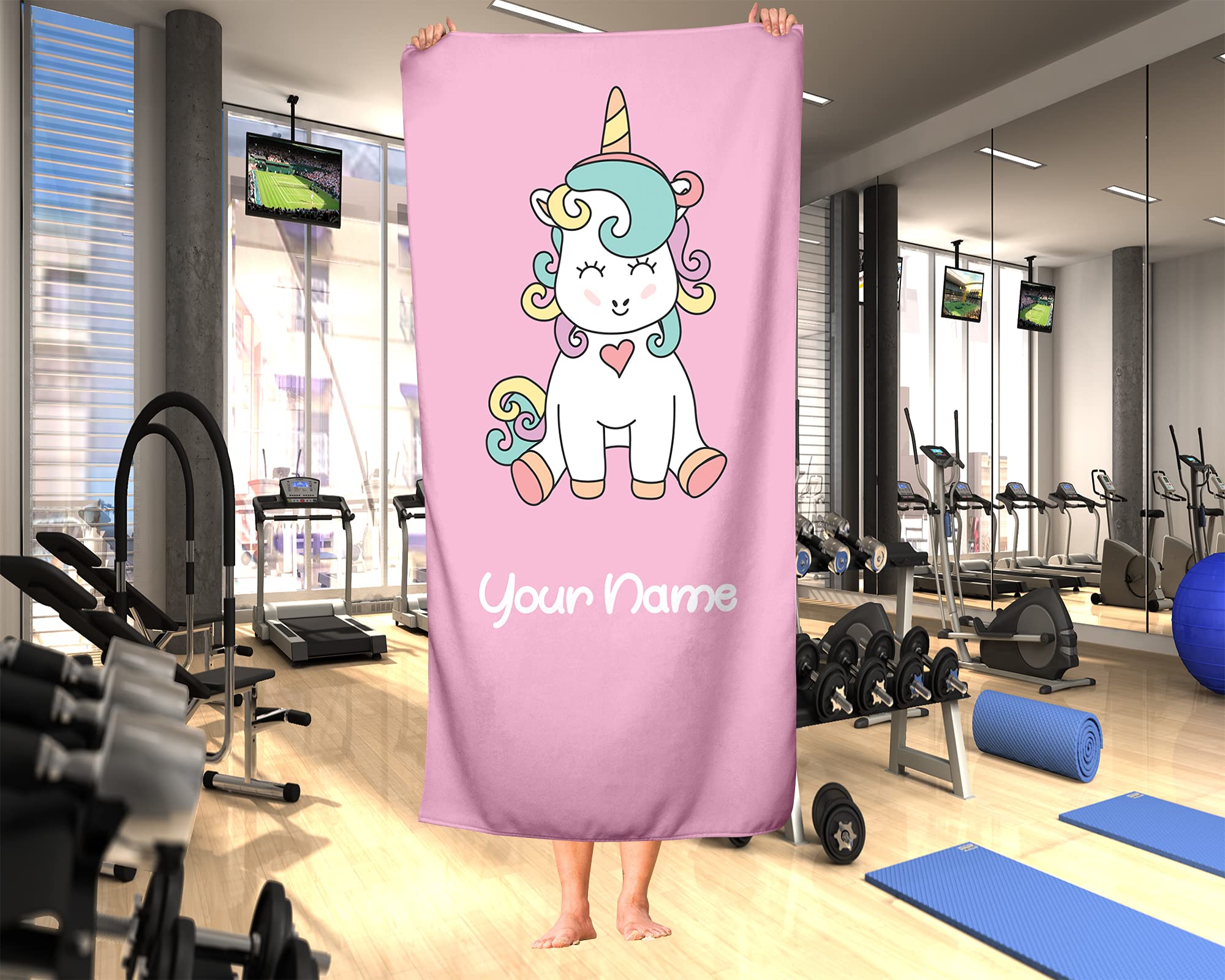Personalized Unicorn Hooded Towel for Kids & Adults - Custom Travel, Beach, Pool and Bath Towel 30