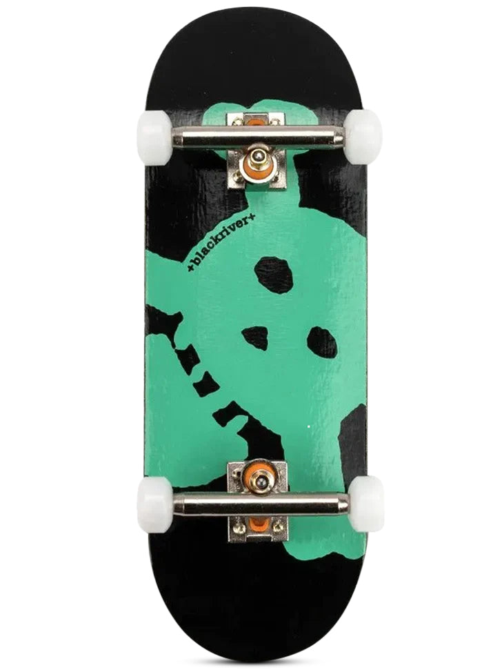 Blackriver Fingerboard Complete - Neon New Skull Design | Professional Mini Skateboard for Tricks & Practice | Perfect for Skateboard Enthusiasts & Collectors