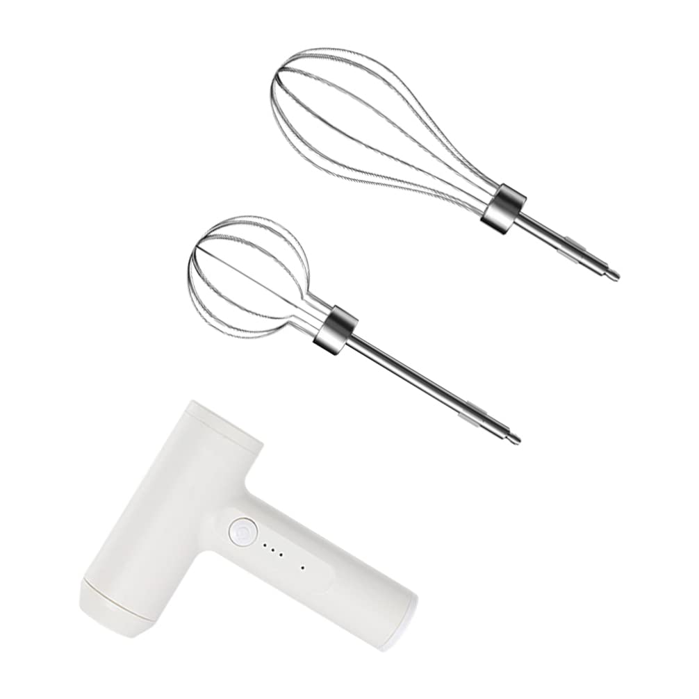 **HEMOTON Cordless Hand Mixer - Electric Handheld Mixer with Balloon Whisk, Portable Egg Beater for Baking, Cooking & Whisking - Perfect for Home Kitchen, Danish Dough, Cake Mixing & More**