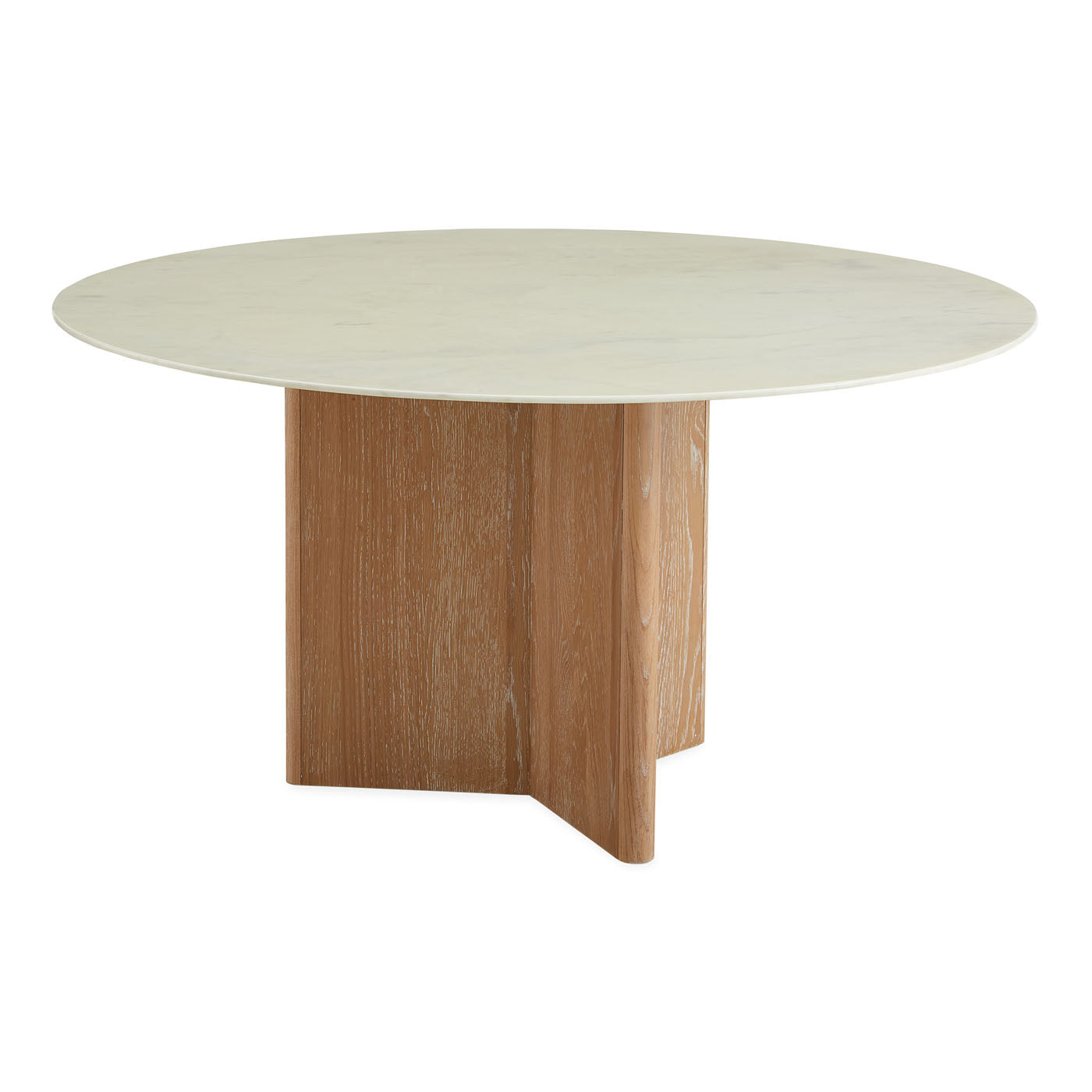 Modern Brussels Y Base Dining Table - Solid Wood Kitchen Table for 4-6 People - Perfect for Small Spaces, Apartments & Cozy Dining Rooms