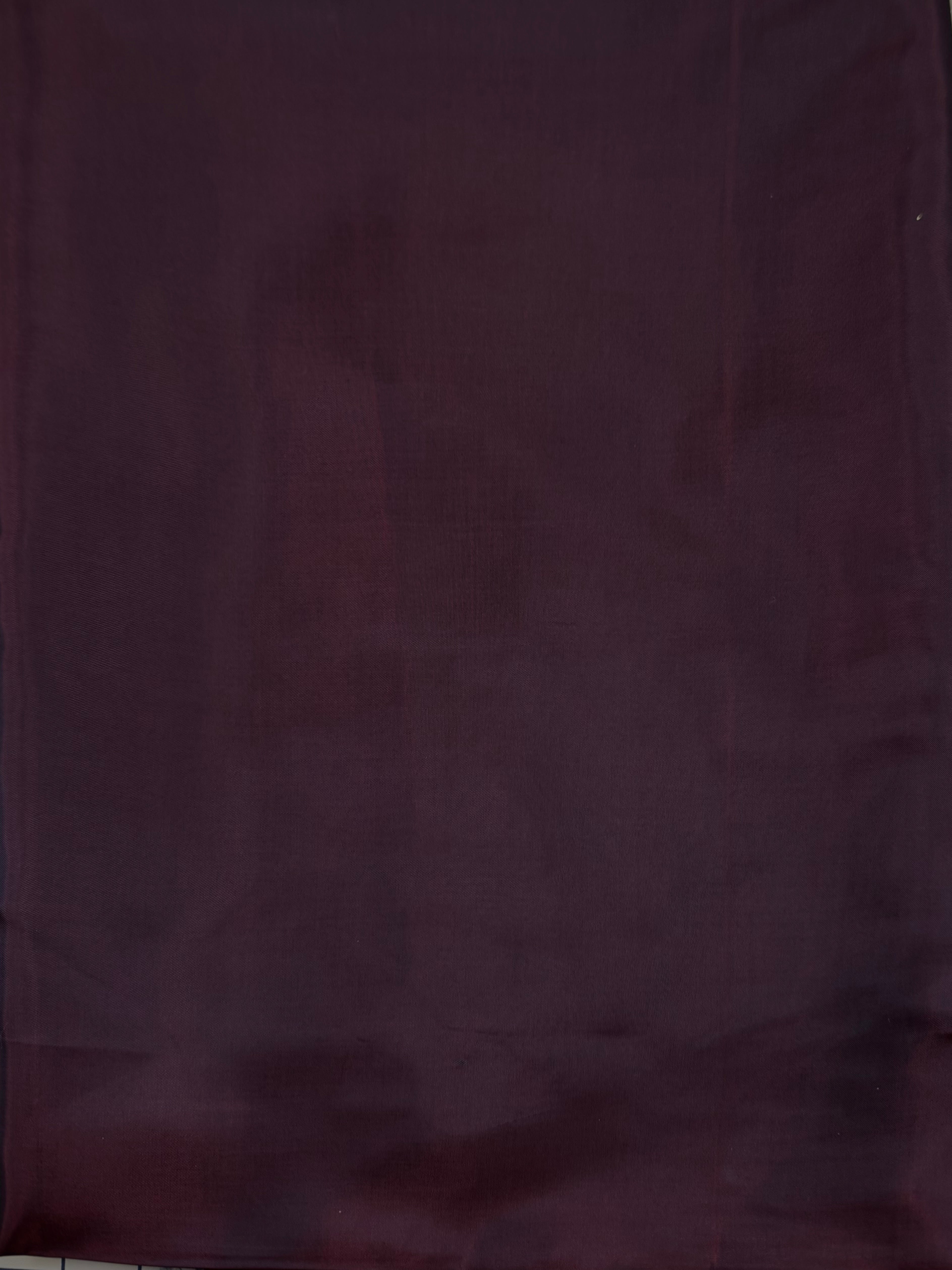 Two Tone Silk Taffeta Fabric - 54 Inches Wide Burgundy & Black Reversible - Perfect for Dresses, Scarves & Home Decor