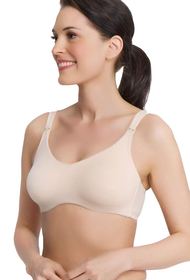 Wireless Nursing Bra for Women - Soft Cotton Blend, Wire-Free with Easy Drop Cups | Comfortable Maternity & Breastfeeding Support