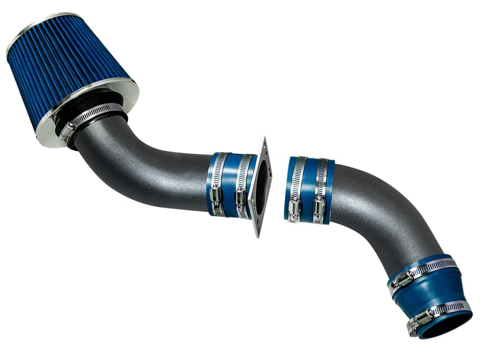 Matte Black Short Ram Intake Pipe - Compatible with 98-01 Ford Ranger & Mazda B2500 | VCWSI-FD-V14BLB | Performance Air Intake System for Better Engine Power & Fuel Efficiency