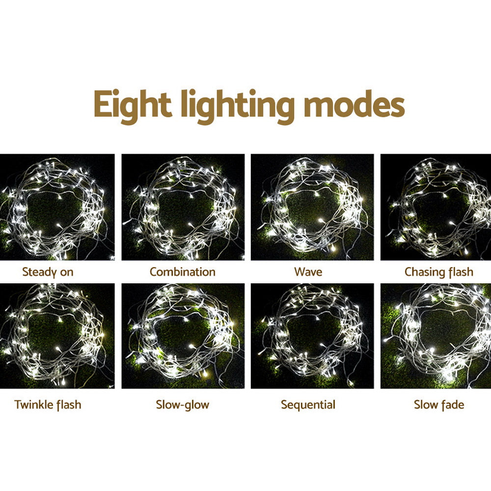 100M Christmas Lights String - 500 LED Cool White Fairy Lights for Indoor & Outdoor Holiday Decorations - Perfect for Christmas Trees, Home, Yard, and Party Decor