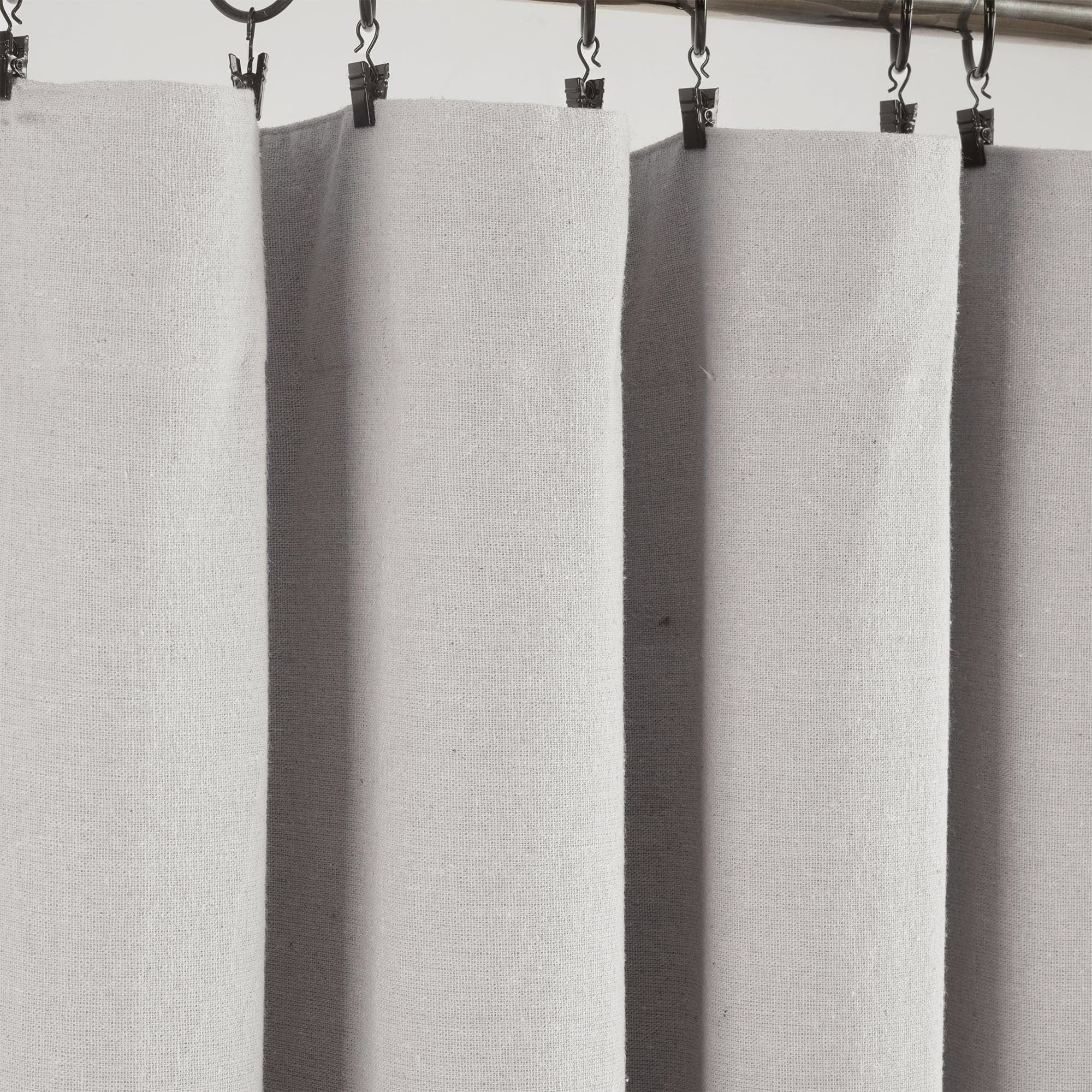 Blackout Linen Curtain Panels with Button Lining - 100% Light Blocking Window Drapes for Bedroom & Living Room Privacy & Sleep