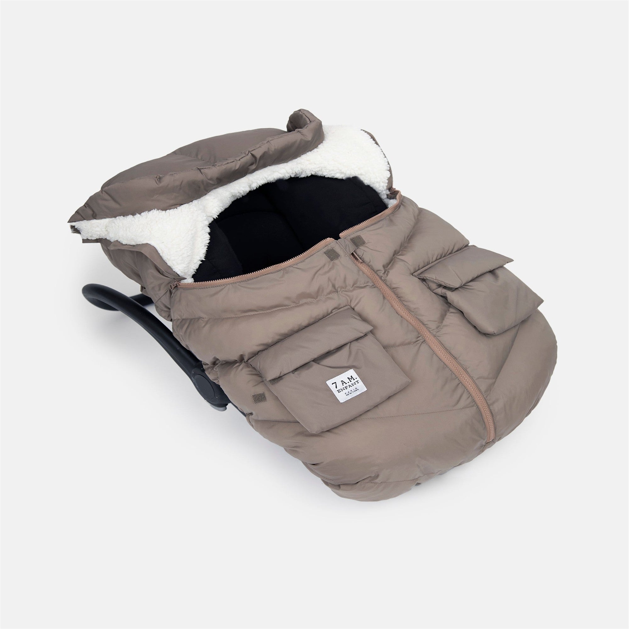 7AM Enfant Oslo Cloud Car Seat Cocoon - Premium Baby Car Seat Cover for Winter & Cold Weather - Soft & Warm Infant Car Seat Protector for Strollers & Travel