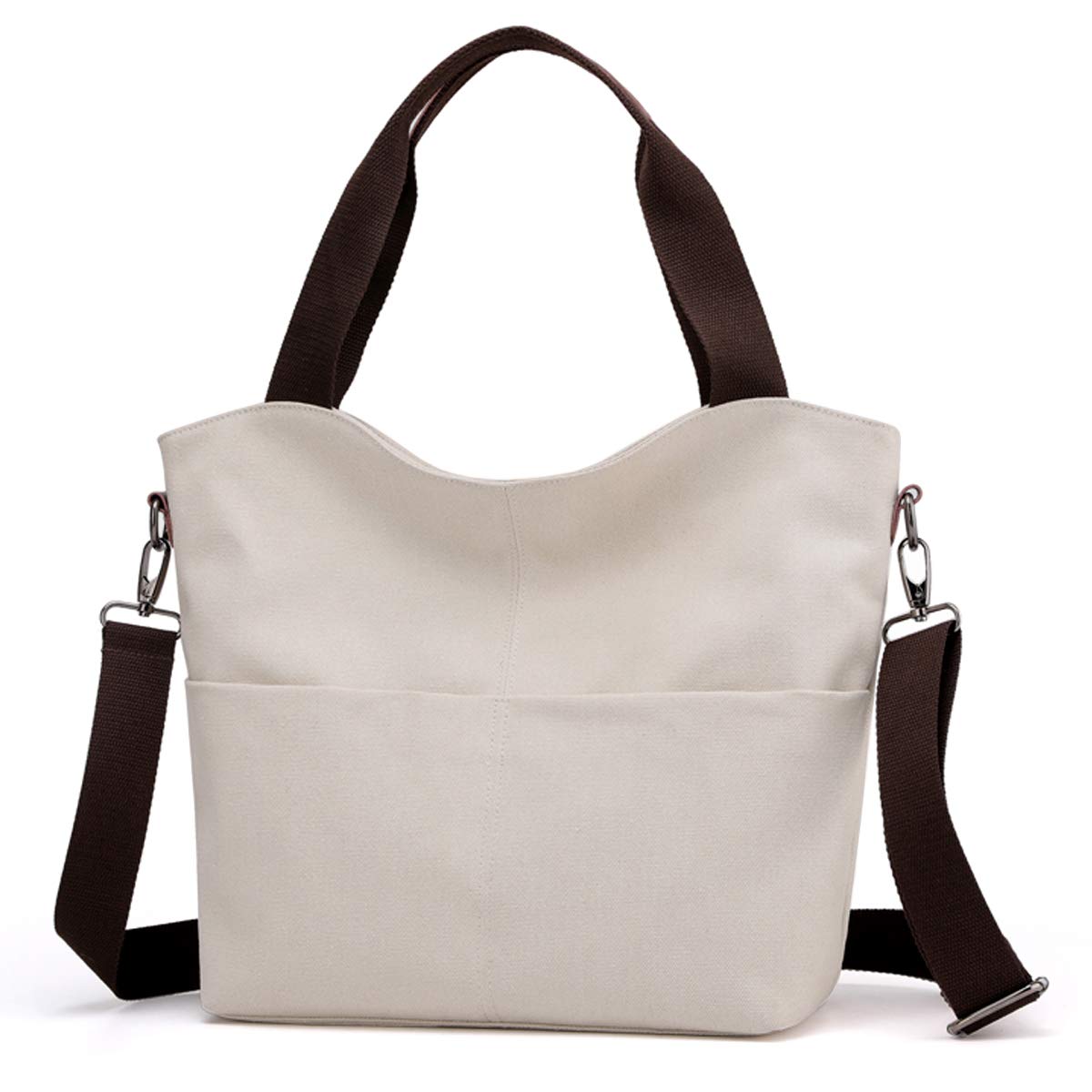 DOURR Women's Canvas Crossbody Bag - Stylish Cotton Shoulder Purse for Everyday Use | Fashion Hobo Handbag for Work, Travel & Casual Outings