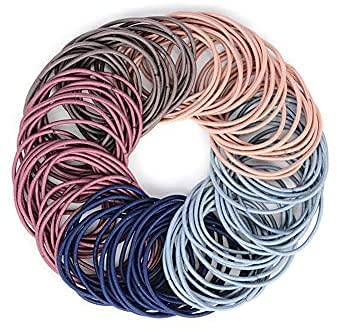Miramar 25-Pack Women's Ponytail Holders - Soft Elastic Hair Bands for Women & Girls (Multicolor) - Perfect for Workouts, Yoga, Office & Everyday Hairstyles