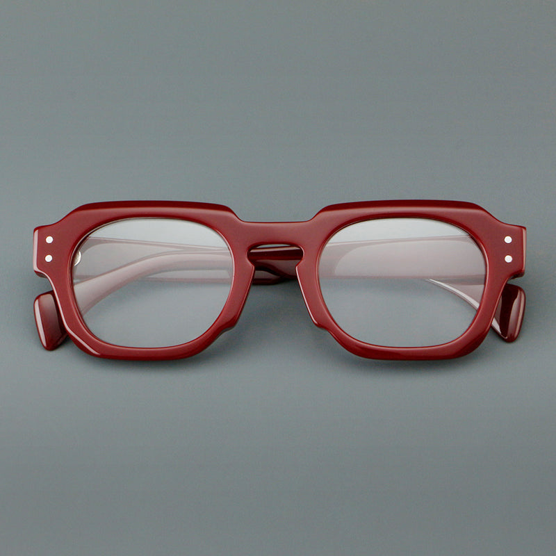 Vintage Retro Round Plate Glasses Frame 6059 - Classic Eyewear for Men & Women - Perfect for Reading, Fashion, and Everyday Use