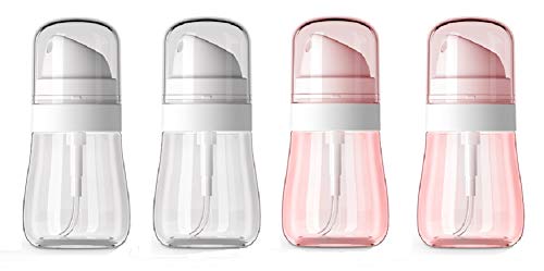 Myswift 4 Pack 50ml Fine Mist Empty Spray Bottles - Refillable Small Spray Bottles for Cosmetic, Skincare & Essential Oils - Travel Size Bottles for Rubbing Alcohol, Perfume & Hair Care - Perfect for Home, Travel & DIY Beauty Products