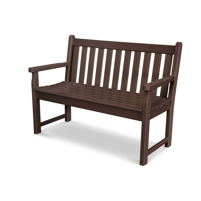 POLYWOOD Traditional 48-Inch Outdoor Garden Bench - Durable & Weather-Resistant for Patio, Deck, and Backyard Seating