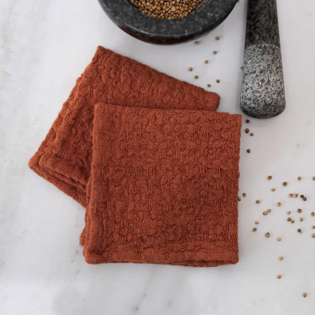Premium 100% Linen Dish Cloth - Soft & Absorbent Kitchen Towel for Washing Dishes, Cleaning Countertops & Drying Hands - Eco-Friendly & Reusable (Single Piece)