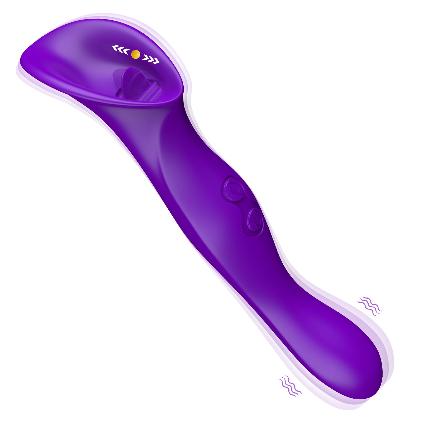 G Spot Dildo Vibrator - 9 Powerful Vibration & Tongue Licking Modes for Women, Rose Clitoral Stimulator - Anal & Vaginal Massager for Couples Foreplay - Perfect for Solo Play, Partner Intimacy & Spicing Up Your Sex Life