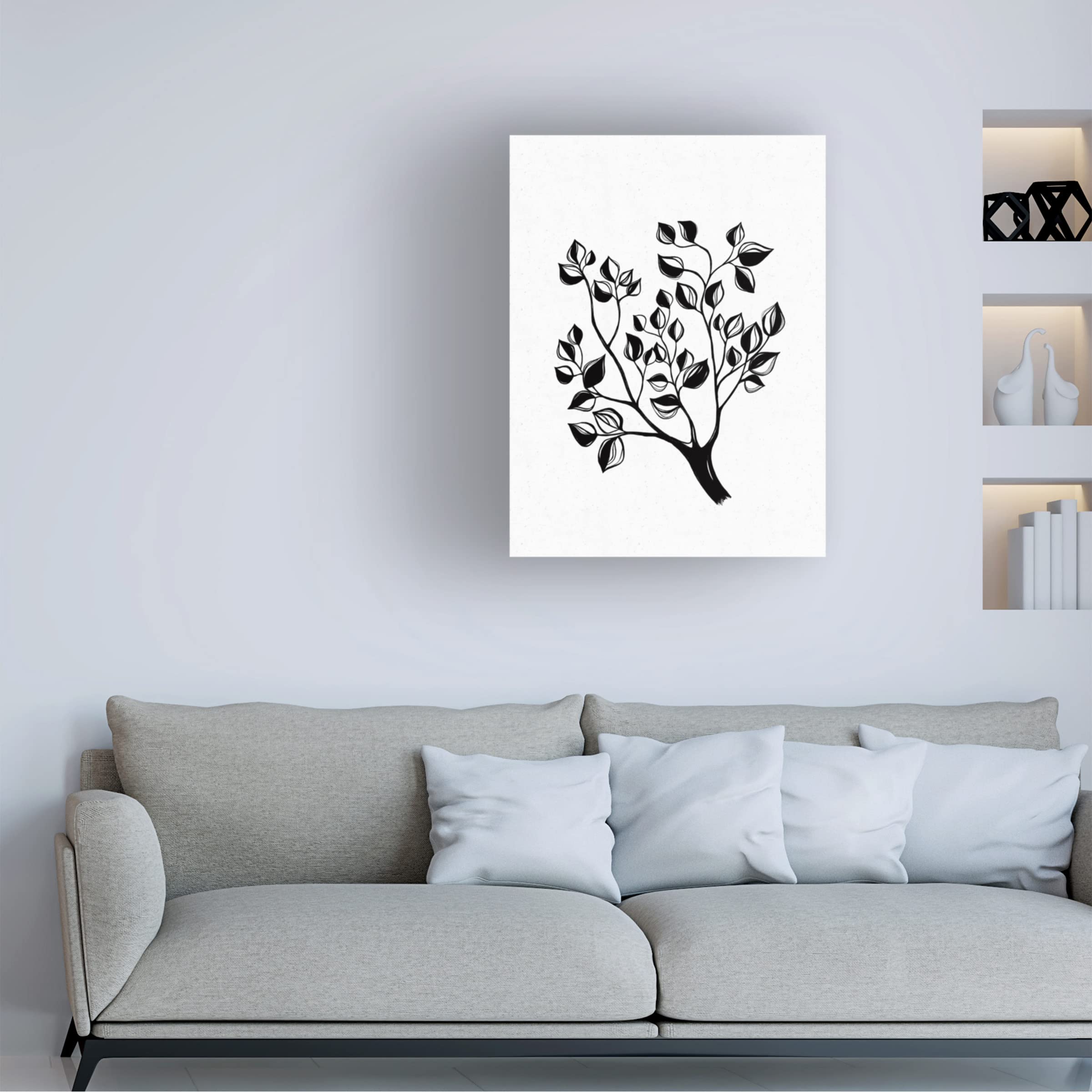 Trademark Fine Art 'Climb' Canvas Wall Art by Ishita Banerjee - Inspirational Mountain Landscape Painting for Living Room & Office Decor