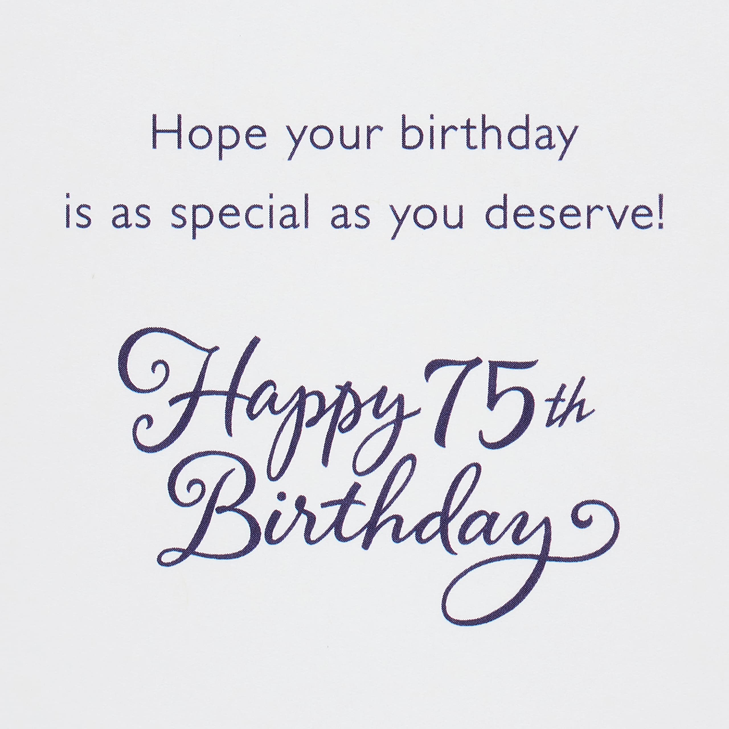 American Greetings 75th Birthday Card - Time To Celebrate - Perfect for Milestone Birthday Parties & Senior Celebrations