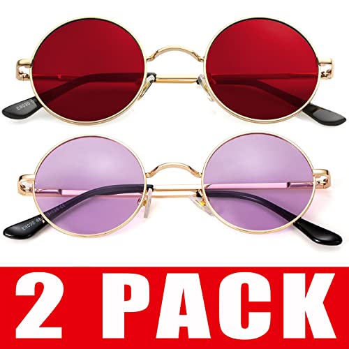 Two-pack (Gold/Red + Gold/Clear Purple)
