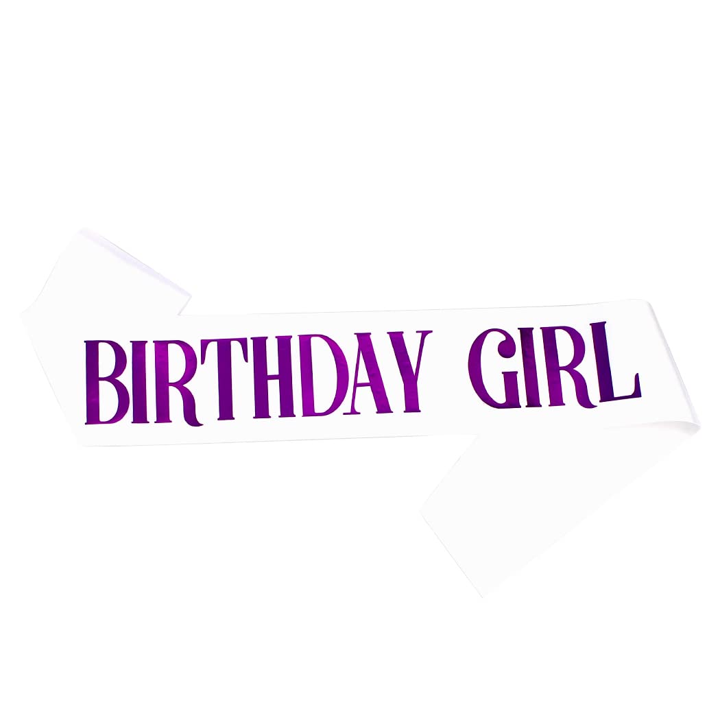 Elegant AOPRIE Rhinestone Birthday Crown for Women - Silver & Purple Princess Tiara & Sash Set - Perfect for Birthday Parties, Bachelorette, Quinceañera & Special Celebrations