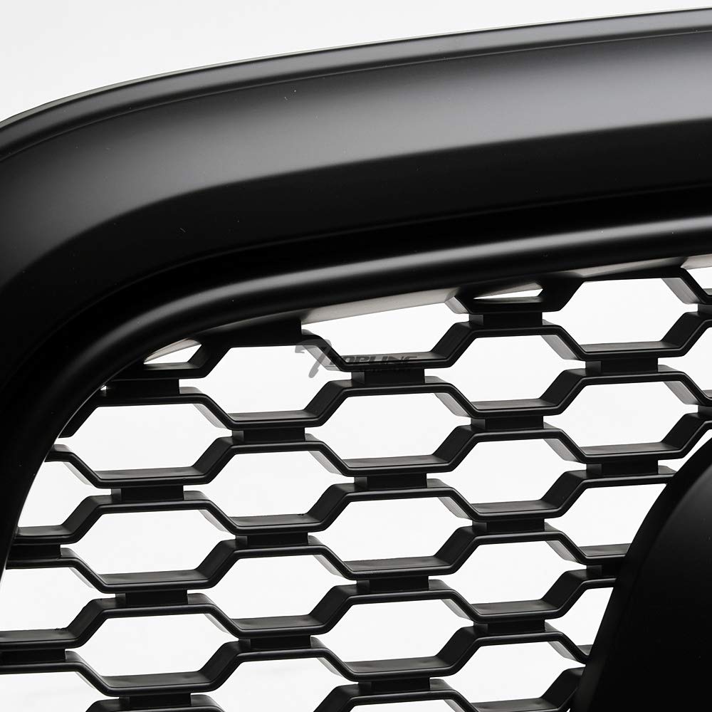 2013-2022 Dodge Ram 1500 & Classic Rebel Style Matte Black Honeycomb Mesh Front Bumper Grill | Replacement Grille for Off-Road & Truck Customization | Enhances Vehicle Appearance & Protection