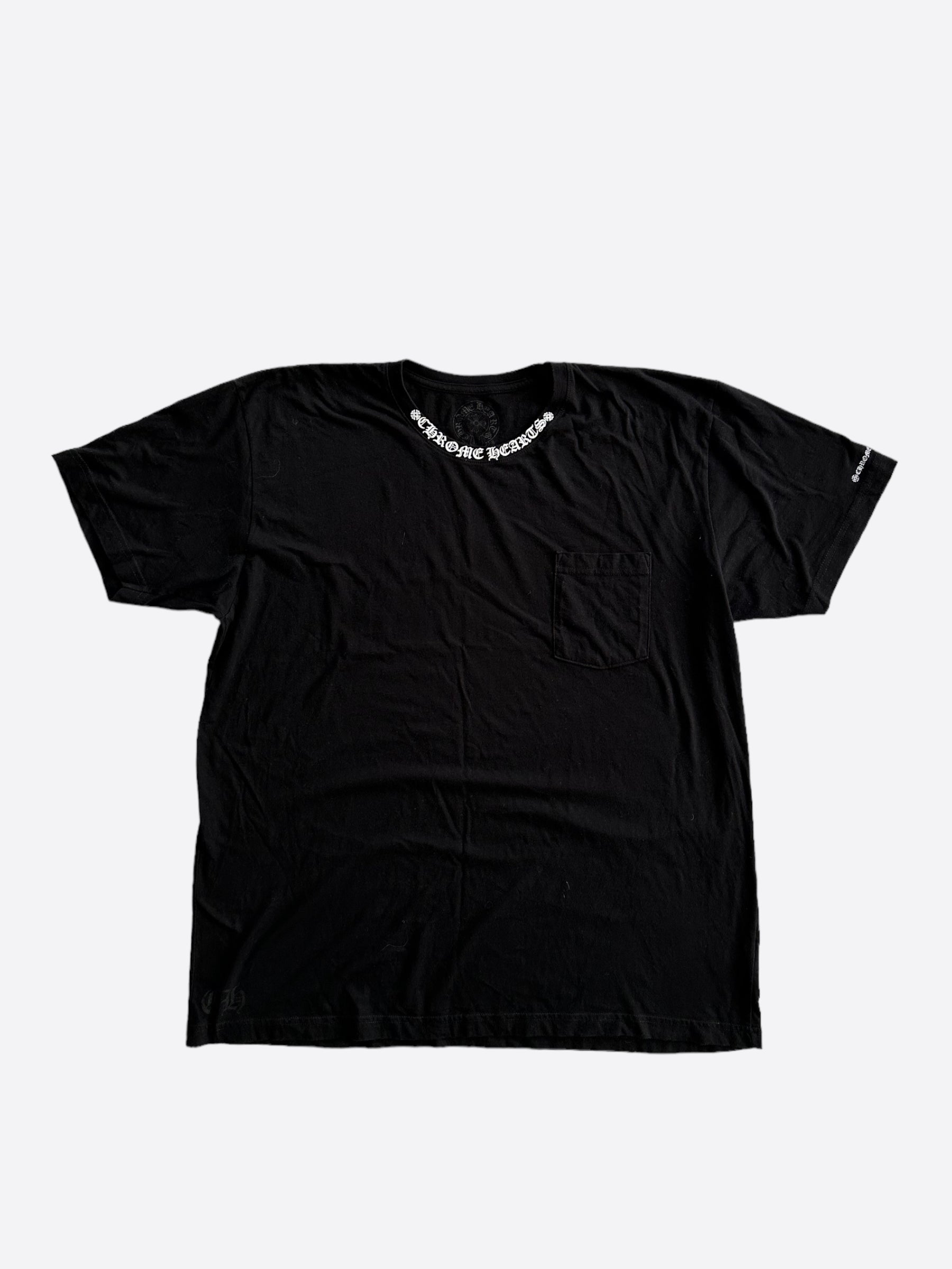 Chrome Hearts Black & White Graphic Print T-Shirt for Men & Women | Trendy Streetwear Fashion | Perfect for Casual Outfits, Concerts, and Night Out